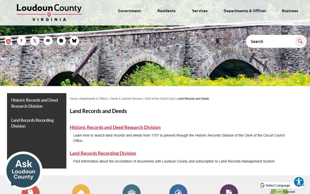 Loudoun County White Pages land records and deeds