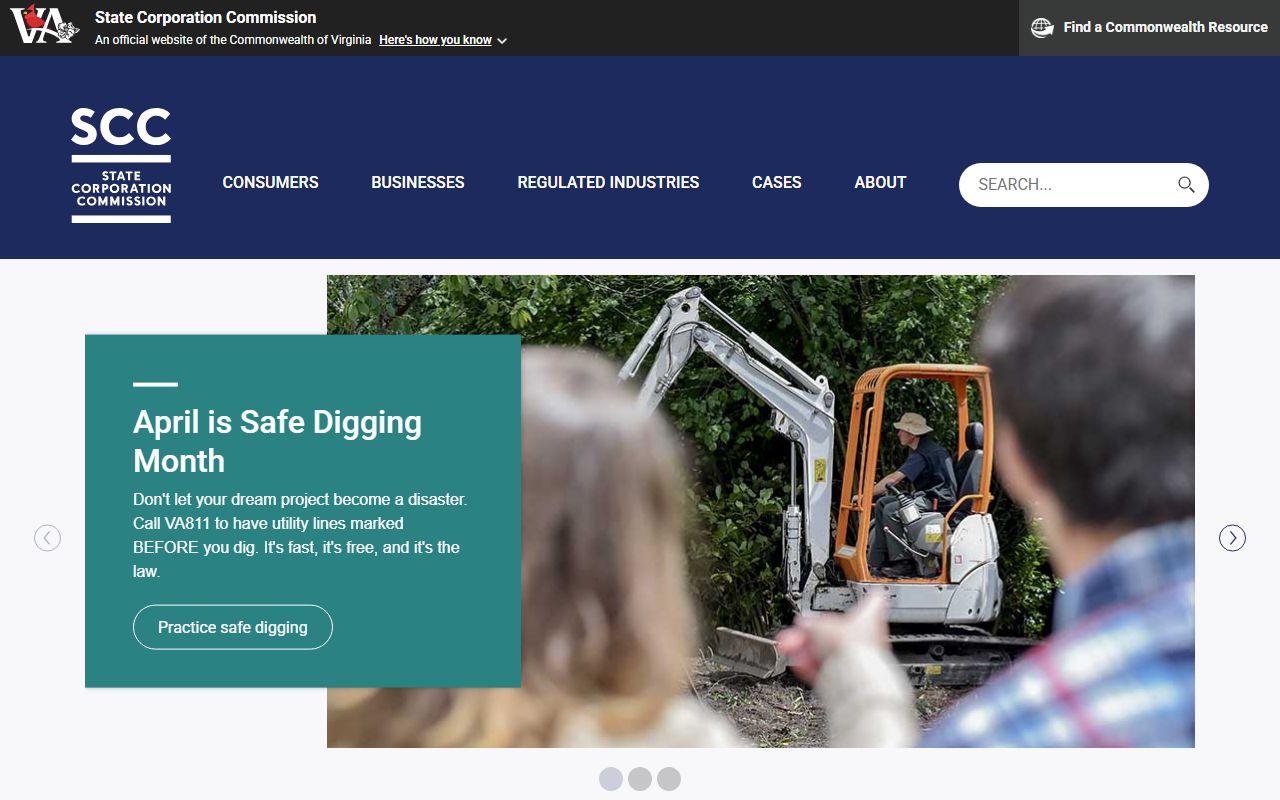 Virginia White Pages business entity search